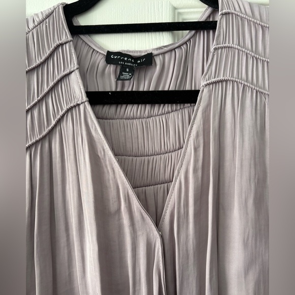 Current Air Women's Sz Small Light Purple Long Sleeve Satin Top Good Condition - Picture 4 of 8